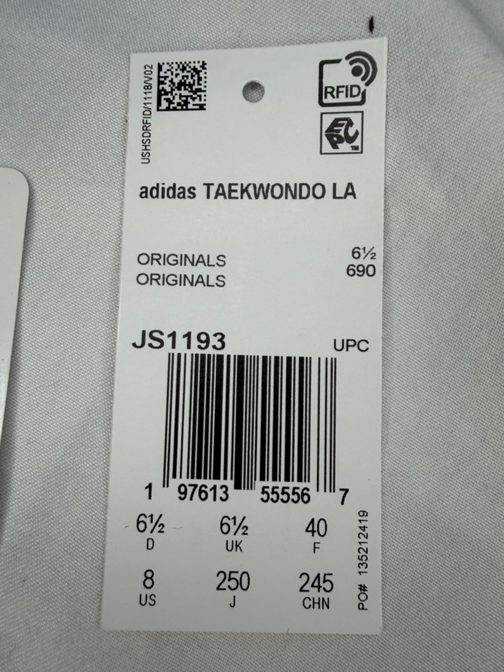adidas Black & White Taekwondo Lace-Up Women's Trainers - Picture 7 of 7